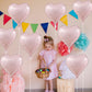 Baby Pink Heart Balloons, 18 Inch Pink Heart Balloons, 12Pcs Large Pearl Pink Heart Shape Mylar Balloons, Pastel Pink Helium Foi