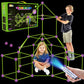 Glow In The Dark Fort Building Kit For Kids,Stem Construction Toys, Educational Gift For 3 4 5 6 7 8 9 10 11 12 Years Old Boys And Girls,Ultimate Creative Set For Indoor & Outdoors Activity,200 Pcs