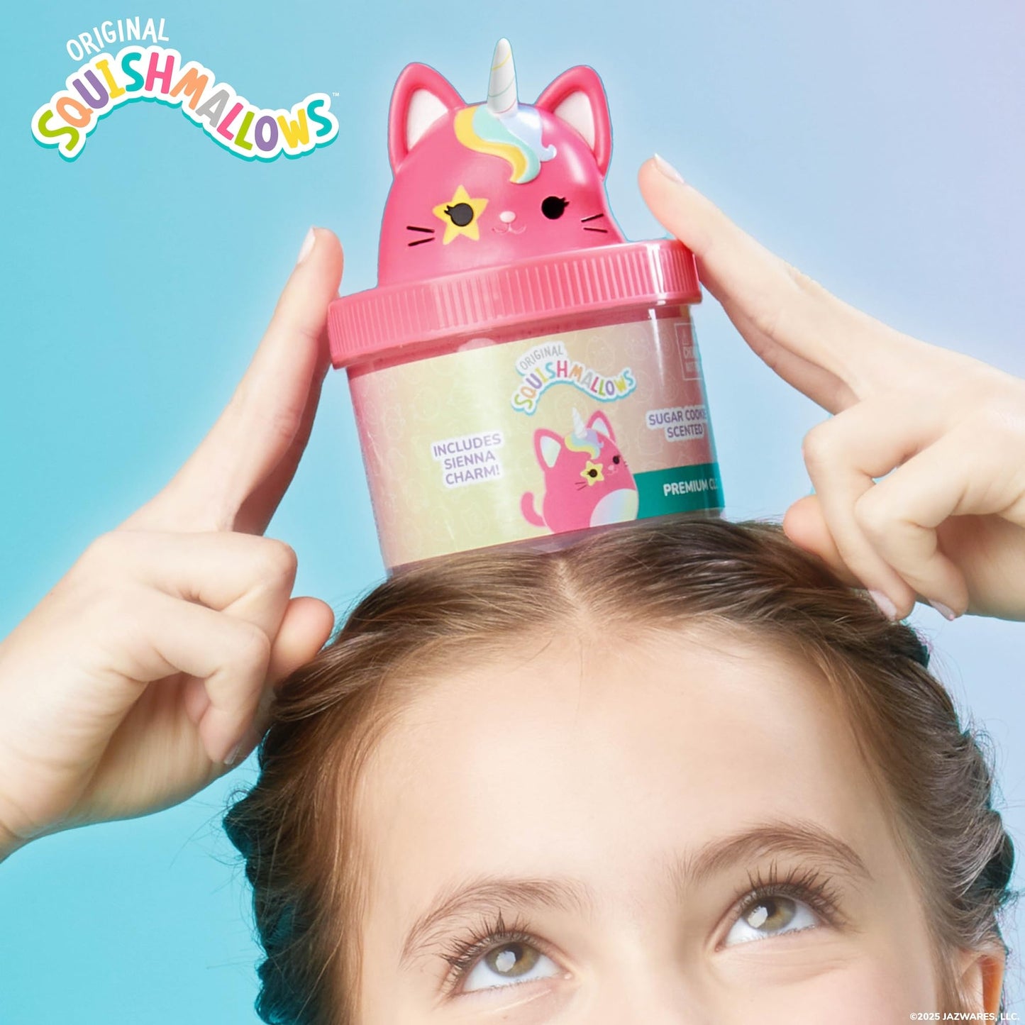 Squishmallows Sienna the Caticorn Cloud Slime, Sugar Cookie-Scented, 8 oz, Multi, 11.125 x 15 x 5.71 inches, Model
