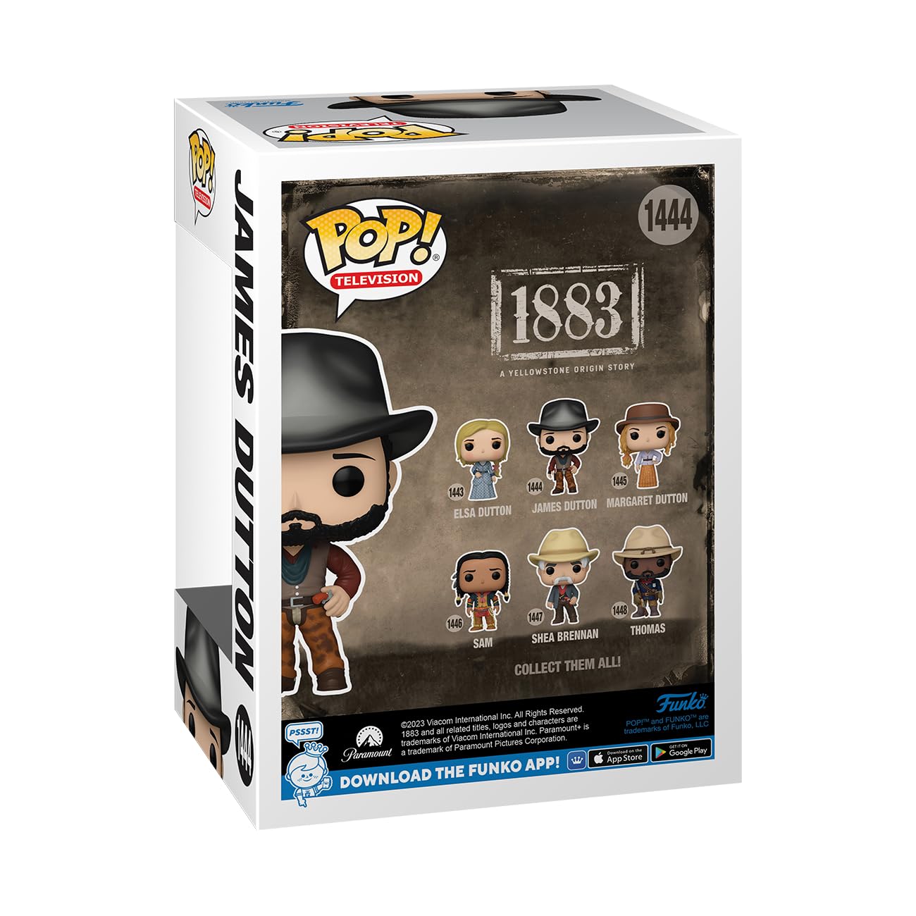 Funko Pop! Tv: 1883 - James Dutton - Collectable Vinyl Figure - Gift Idea - Official Merchandise - For Kids & Adults - Tv Fans - Model Figure For Collectors And Display