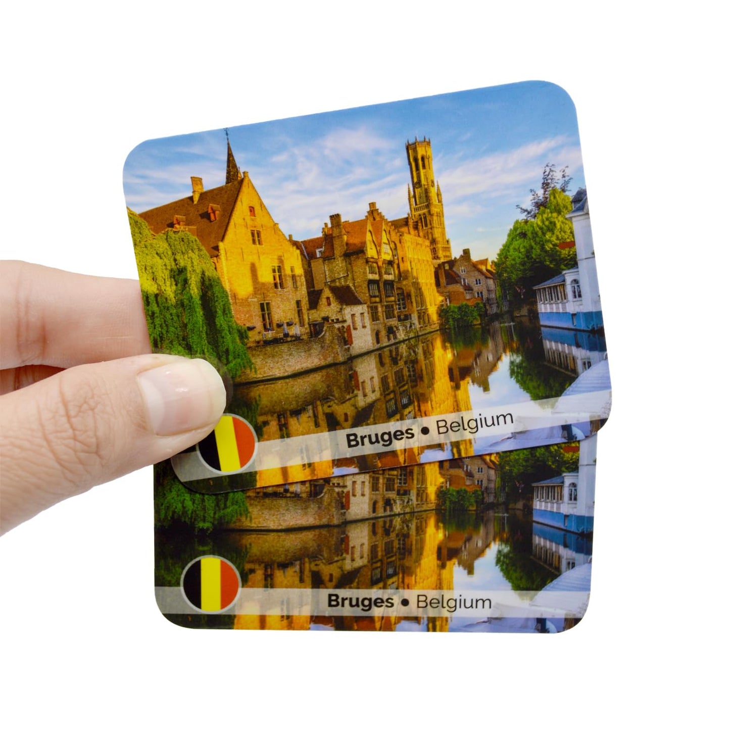 Menique Memory Matching Game - 100 Cards (50 Pairs) - Educational Geography with Famous Landmarks - Multicolour - Small - Cardboard