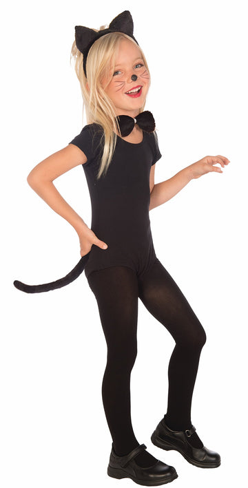 Rubies Childs Forum Plush Kitty Cat Costume Kit, Black