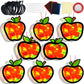 32 Sets Halloween Suncatchers Craft Kit DIY Window Stained Glass Effect Ghost Spider Skull Pumpkin Paper Crafts Home School Clas