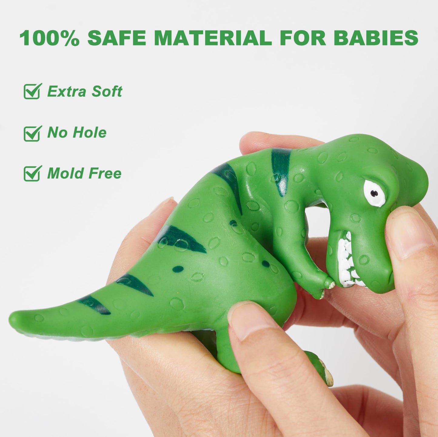 Dinosaur Bath Toys For Toddler 1-3: Kids Dinosaur Toys Mold Free Floating Pool Bathtub Toys - Birthday Gifts Easter Basket Stuffers For Toddler Baby