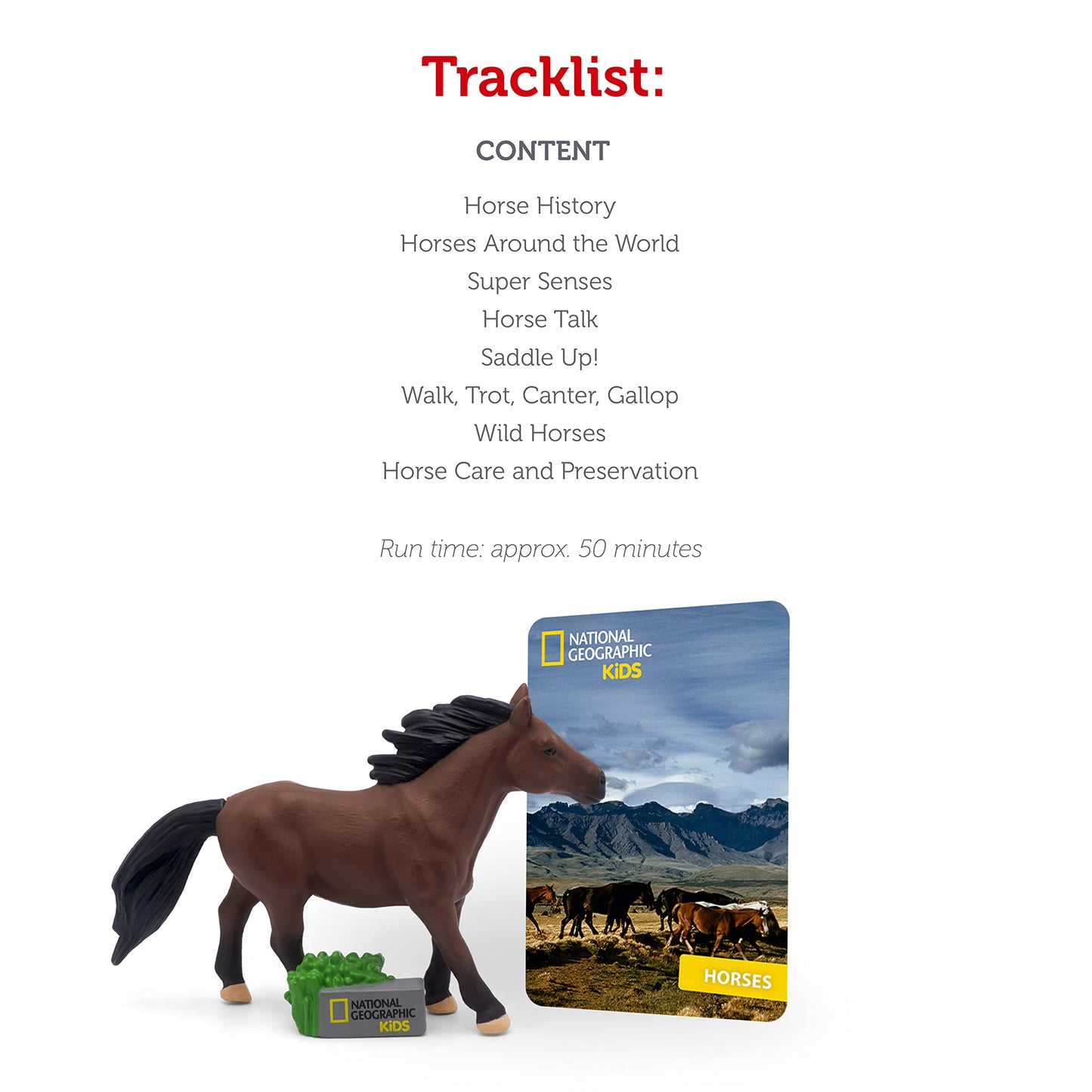 NATIONAL GEOGRAPHIC Horse Audio Play Character for Tonies - Model 10000931