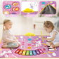 Unicorn Musical Mat For Baby Girls 1 2 3 Years Old, 3 In 1 Music Mat Sensor Toy For Toddler Girls Age 1-3 Floor Play Dance Mat W