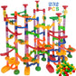 ailixinda 232 PCS Marble Run enhanced Set STEM Educational Building Block Toy Marble Track Race Set with 45 Marbles for Boys & Girls Marble Maze Game Construction Building Blocks Toys for Kids