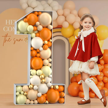 Imprsv 4Ft Marquee Number, Mosaic Numbers For Balloons, Mosaic Balloon Frame, Marquee Number, Number 1 Balloon For 1St Birthday