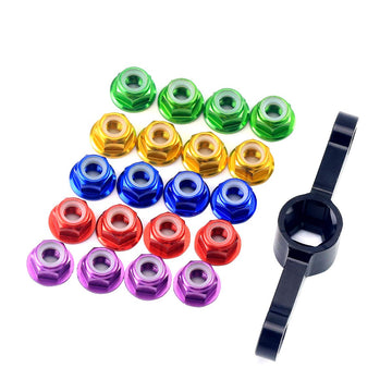 20Pcs M5 Motor Screw Props Nut Flange Nut Propeller Adapter Quick Release Wrench Tool CW CCW for RC FPV Racing Drone 2204 2205 2