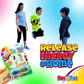 Ja-Ru Chinese Jump Rope (12 Packs) Elastic Skipping Rope Game For Kids & Adults| Colorful Stretchy Jump Rope For Kids. Party Favor. Physical Education Equipment | Item #733-12S
