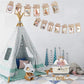 Siyoriot Baby 1st Birthday Decorations Girl Monthly Photo Banner First Birthday Decor with 1st Birthday High Chair Banner and On