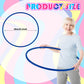 Syhood 6 Pcs Glitter Plastic Exercise Hoop Fitness Circles Fitness Hoop Exercise Rings for Party, Game, Sports, Pilates, Playing