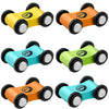 6 Pieces Wooden Mini Car Wooden Car Ramp Race Track Toys, Wooden Car Ramp Racer Toy Replacement Vehicle Set Race Car Party Favor