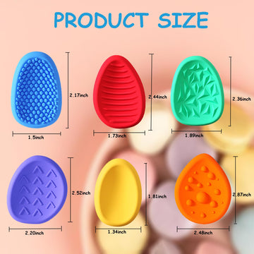 Aokeleilei Fidget Toys Sensory Stone For Kids 6 Pack Textured Soft Worry Stone For Autism Kids Calming Fidget Stress Toys For Cl
