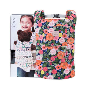 Bebamour Doll Carrier Original Reborn Baby Doll Carrier For Doll Toys Doll Carrier For Girls And Boys (Red Flower)