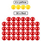 Gejoy 42 Pieces Game Replacement Marbles 2 Sets Game Replacement Balls Compatible With Hungry Hungry Hippos, 38 Red And 4 Yellow