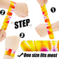 Shindel 96PCS Slap Bracelets Bulk, Kids Slap Wristbands Snap Bracelets Tie Dye Dinosaurs Mermaid Emotions for Party Favors Class