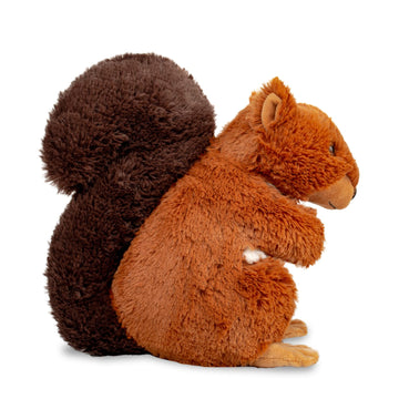 Weigedu Plush Squirrel Stuffed Animal, Huggable Furry Squirrel Toy For Kids Birthday Boys Girls Babies Bedtime Gift, 9.5'