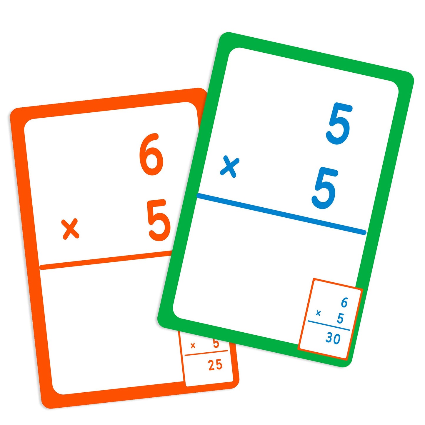 Bazic Multiplication Flash Cards, Numbers Elementary Math Flashcards Game At School, Problem Solving (36/Pack), 2-Packs