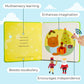 Cali's Books Musical Nutcracker Book for Toddlers | Rechargeable USB | Medium Size | Multi Color | Model A0012019-GC-06/19