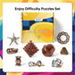 Actpo 9Pcs Retro Wooden And Metal Puzzles Bulk Gift For Kids, Teens, And Adults Unlock Interlock Brain Teaser Toys Game.