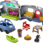 Fisher-Price Little People Toddler Toy Light-Up Learning Camper Playset With Smart Stages, Figures & Accessories For Pretend Pla