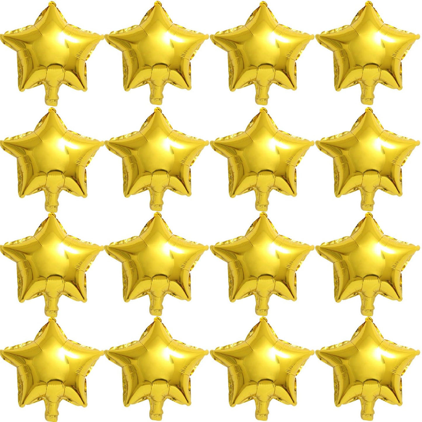 Gold Star Balloons,Pskjatin 50 Pieces 10'' Star Balloons,Gold Foil Star Balloon Mylar Balloons For Party Decorations
