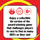 SET Enterprises SET - The Family Card Game of Visual Perception - Race to Find The Matches  For Ages 8+ 81 Cards  Rules included
