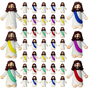 Akfahoif Mini Jesus Figures, Set Of 30Pcs Action Figures Little Jesus Figures, Tiny Jesus Figures To Hide And Seek Religious Gif