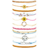 Long tiantian Waterproof String Bracelets for Girls Summer Wave Bracelet Friendship Handmade Wave Bracelet (11PCS Yellow Sunflow