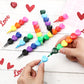Sayglossy Stacking Crayons - 60 Colorful Crayon Sets with Card Sticker - Perfect for Valentine's Day Gifts, Classroom Rewards, and Party Supplies