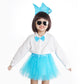 Dxhycc Animal Costume Set 3D Fish Goldfish Headband Bowtie And Tutu Animal Fancy Costume For Halloween Dress Up