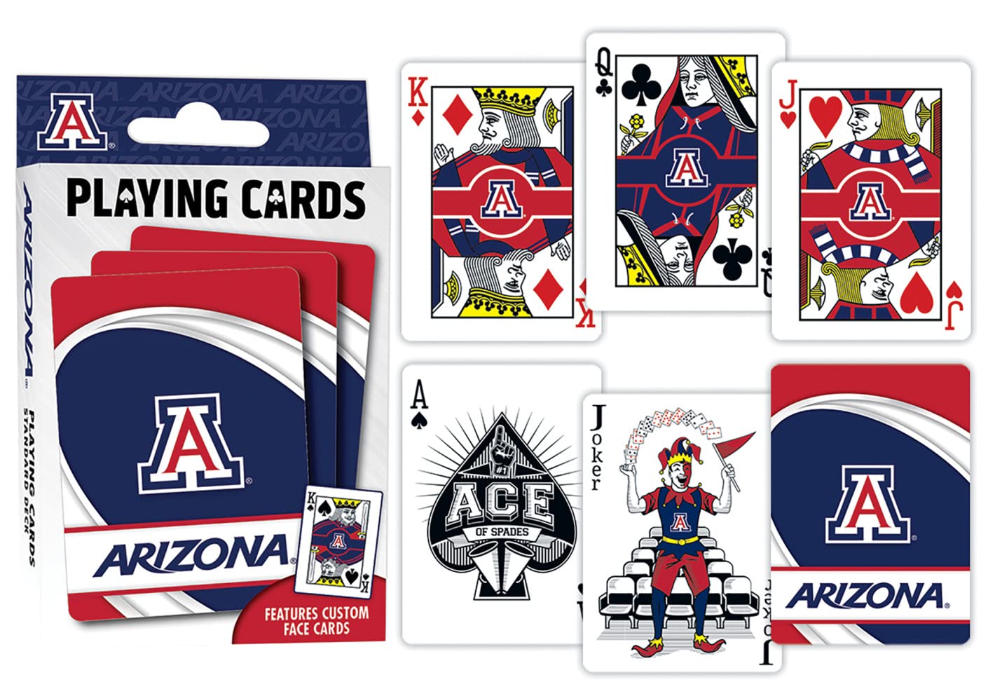 Masterpieces Ncaa Arizona Wildcats, Playing Cards