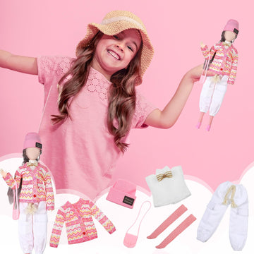 Geyoga Doll Clothes 11.5 Inch Girl Doll Accessories Casual Wear Clothes Outfits With Shoes Socks Hat Bag Top Jumpsuit Set Gift For Kids (Cute Style)