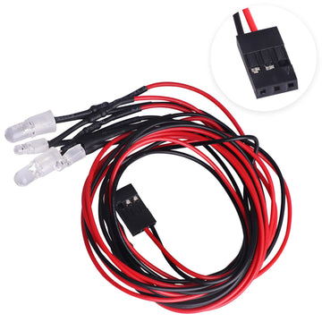 GoHobby RC Car Lights 4LEDs Headlights Taillight Kit Compatible with Traxxas HSP Tamiya Redcat RC4WD Axial SCX10 RC Car Truck Cr