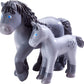 Haba Little Friends Momma And Baby Playset - Cassandra Horse And Cleo Foal Chunky Plastic Farm Animal Toy Figures