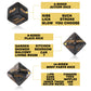 Tnstk Date Night Dice Game - Funny Portable Acrylic Dice Kit for Couples - Black