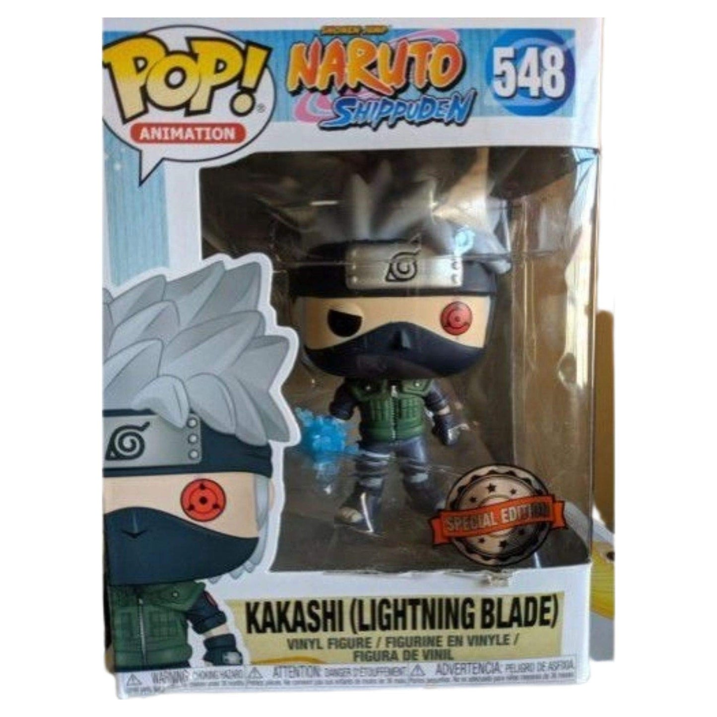 Funko Pop Animation: Naruto Shippuden - Kakashi with Lightning cutting edge Collectible Figure  Multicolor