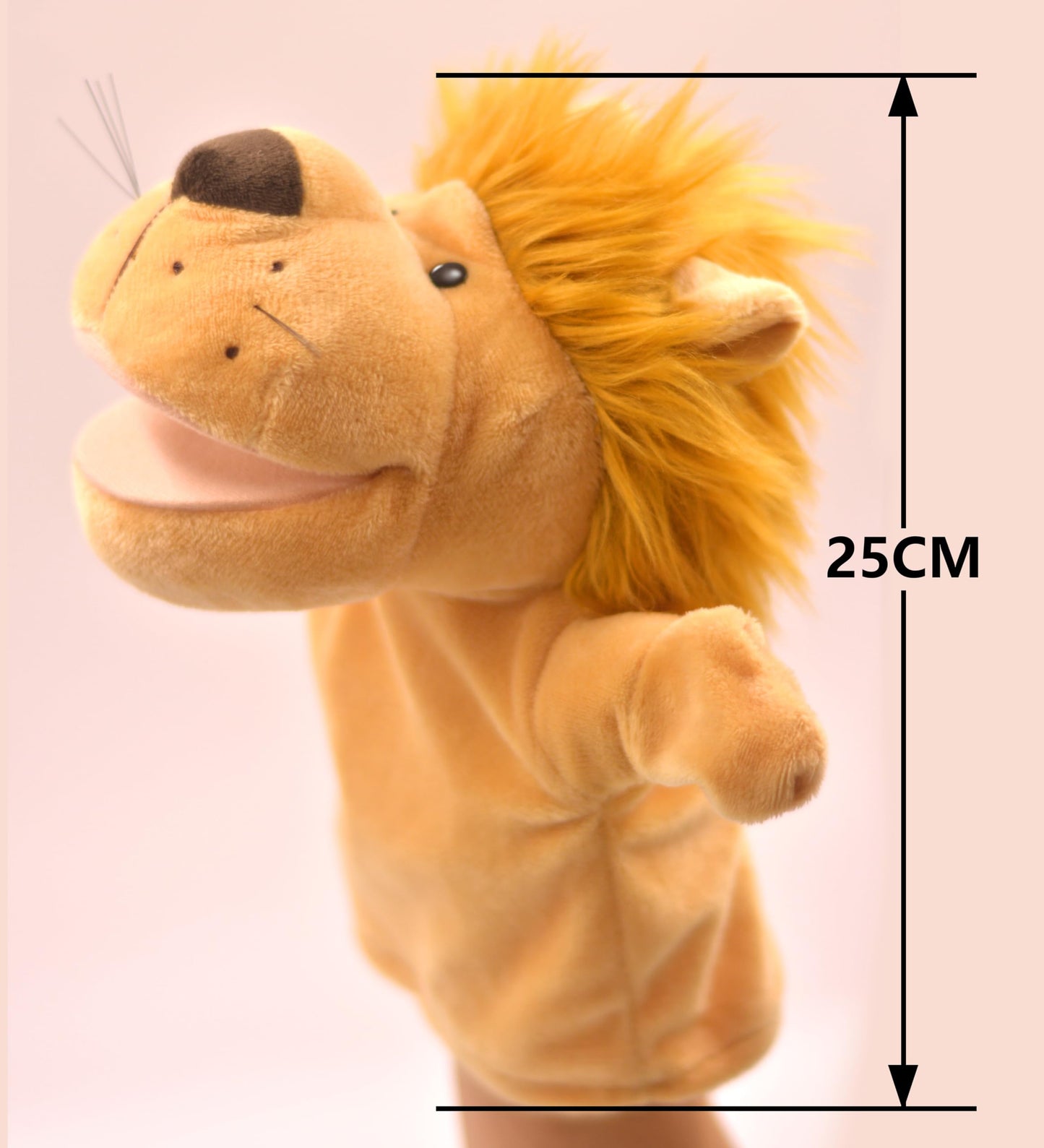 LOMTRATS Animal Hand Puppets for Kids,Toddler Includes Wolf Tiger Lion Monkey So on Movable Open Mouths, Perfect for Storytellin