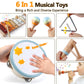 Musical Instruments for Toddlers 1-3 Wooden Music Toys for 1 Year Old with Xylophone & Maracas Montessori Percussion Set in Neutral Boho Colors Kids Preschool Educational Birthday Gifts
