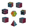 Ahyuan Speed Cube Set 8 In 1 Magic Cube Bundle 2X2 3X3 4X4 5X5 Cube Pyramid Triangle Cube Bundle Sq1 Skew Ivy Megaminx Cube Sturdy Carbon Fiber Puzzles Cube Toys For Kids & Adults (Style C)