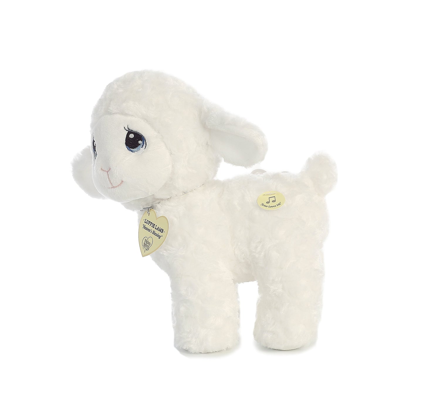 Aurora - Precious Moments - 10'' Luffie Lamb Musical, White