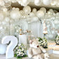 Jobkoo Pearl White Balloons 5 Inch, 60Pcs Small White Pearl Balloon Bright Clear White Latex Balloons For Arch 5'' Mini White He