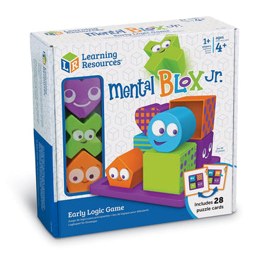 Learning Resources Mental Blox Jr. Early Logic Game - 8 Pieces, Ages 4+ Educational Games For Kids, Brain Teaser Games And Puzzl