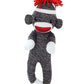 Plushland Adorable Sock Monkey 8 Inches Tall - Soft Realistic Plush Knitted Stuffed Animal Toy Gift - For Kids, Babies, Teens, Girls And Boys (New Brown)