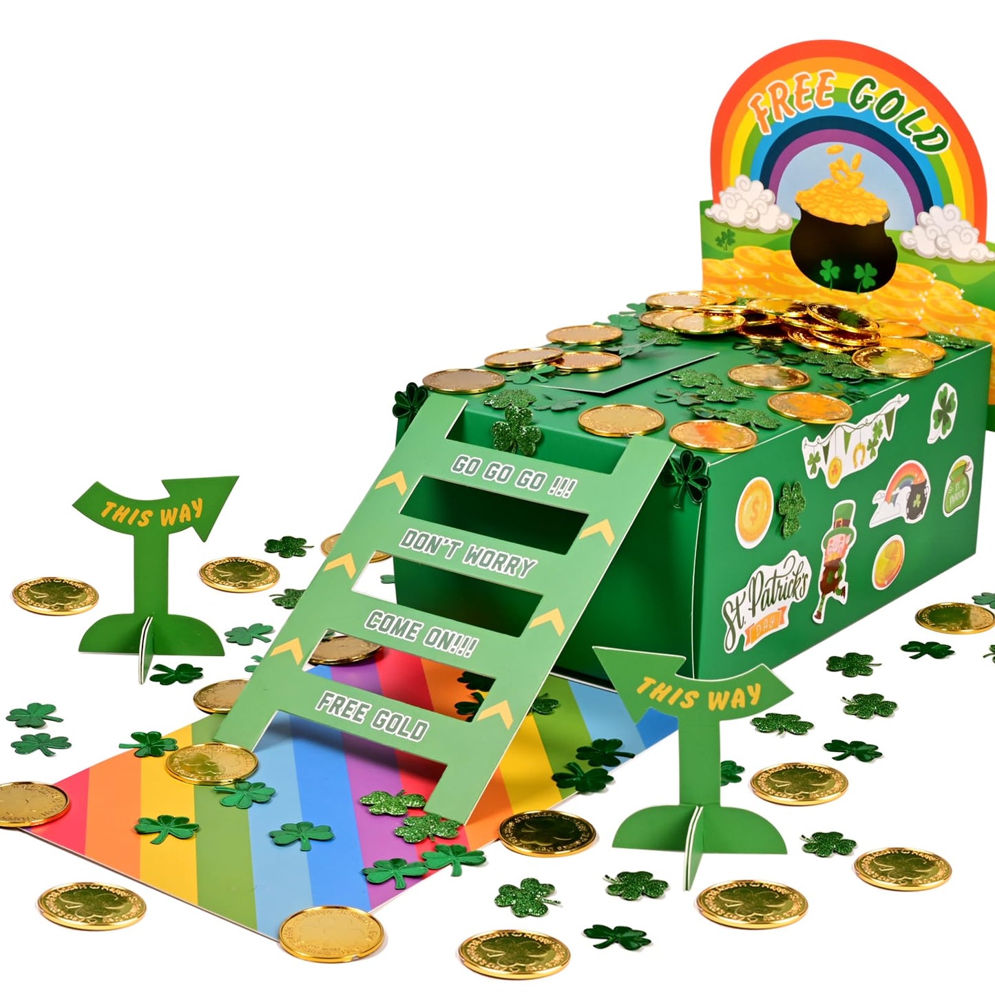 EnriQ Leprechaun Trap Kit St Patrick s Day Decoration Craft Activity DIY Set Up Traps to Catch Elves During St Patricks Day for
