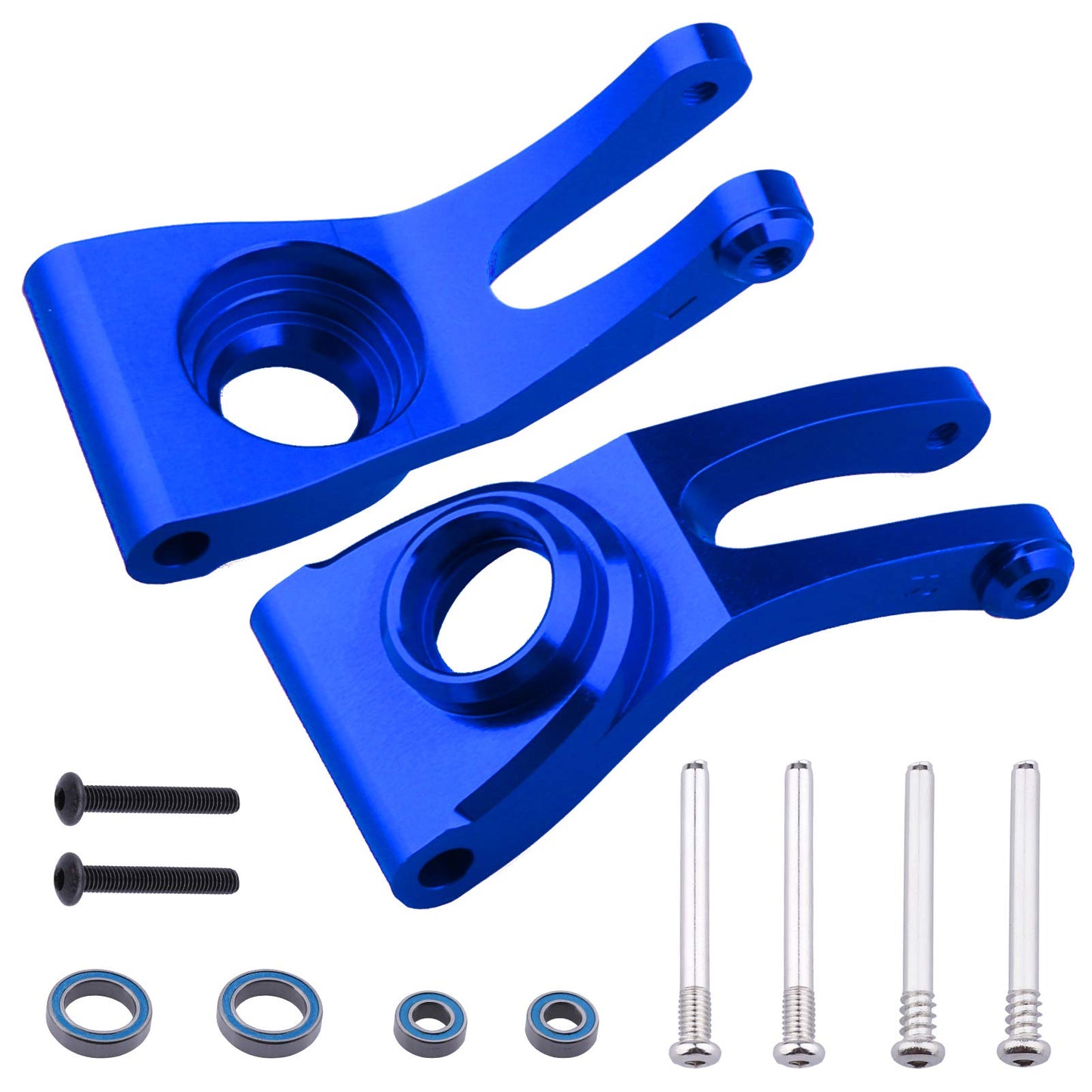 HobbyPark Aluminum Rear Hubs for Arrma 1/10 Granite 4X4,Typhon, Big Rock, Senton, Replacement of AR330467,Option Parts (Navy Blu