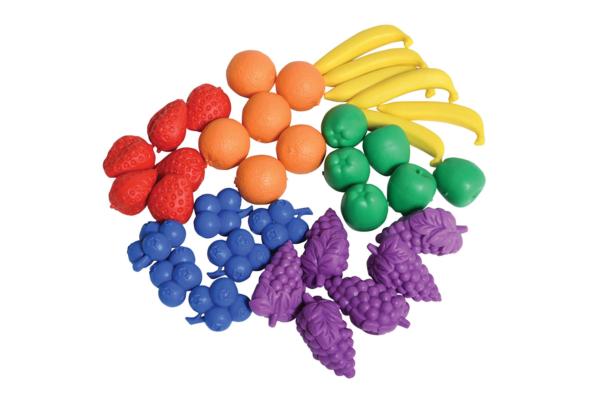 Rubber Counters Math edxeducation Fruit Counters Set of 108 | Medium Rubber Math Manipulati ...