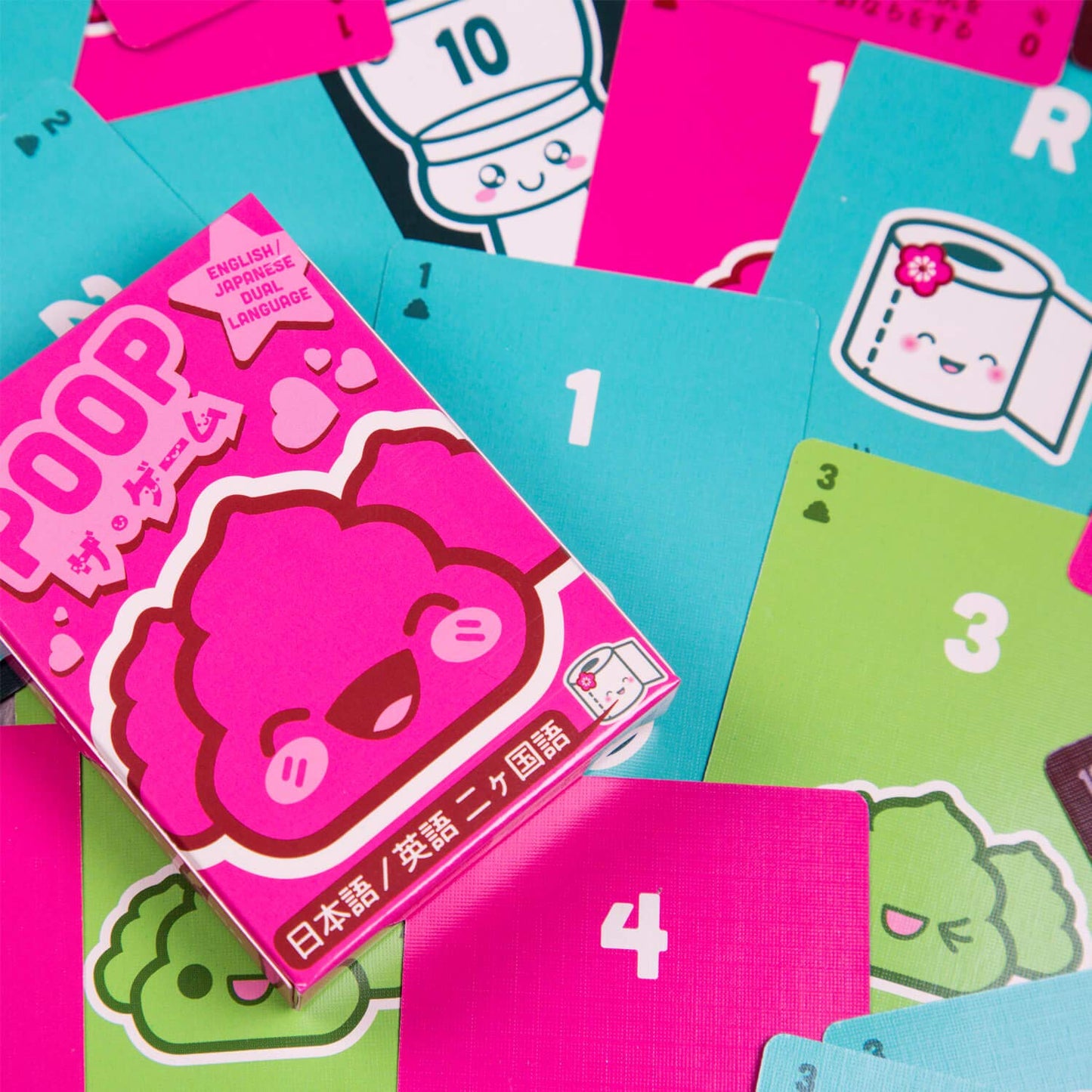 Poop: Kawaii Edition Family - Friendly Party Games - Card Games For Adults, Teens & Kids