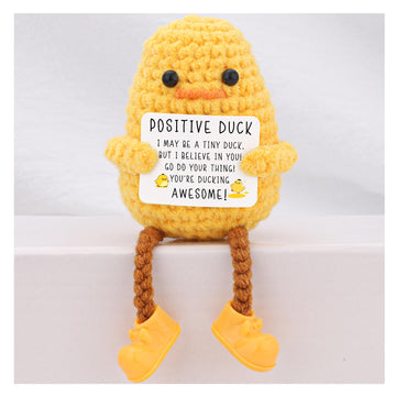 Bilolly Long Legged Cute Support Duck, Birthday For Women Men Friend Bestie Colleague, Valentines Gifts For Her Him, Handmade Cr